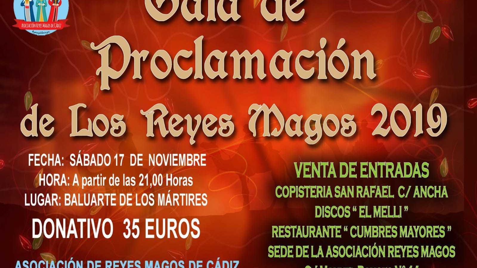 Cartel anunciador de la gala.