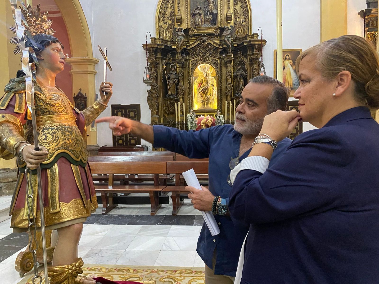 Imagen de San Servando, de la hermandad de San José, restaurada con cargo a la Junta.