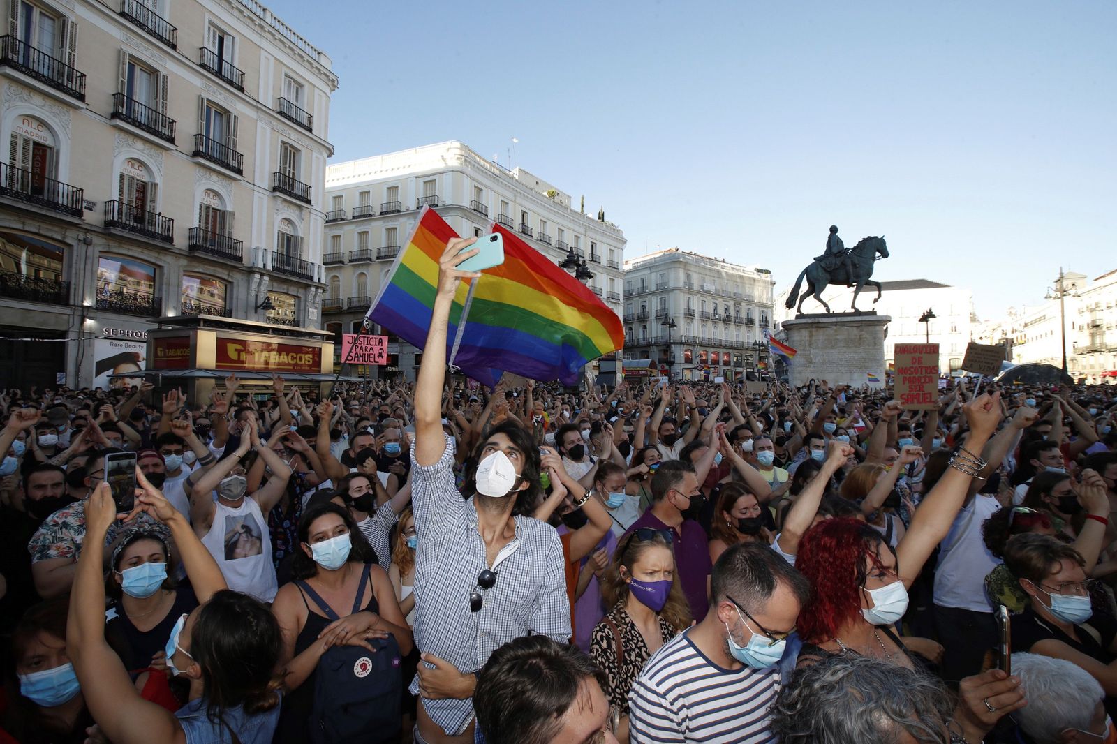 Miles de personas piden justicia para Samuel en Madrid