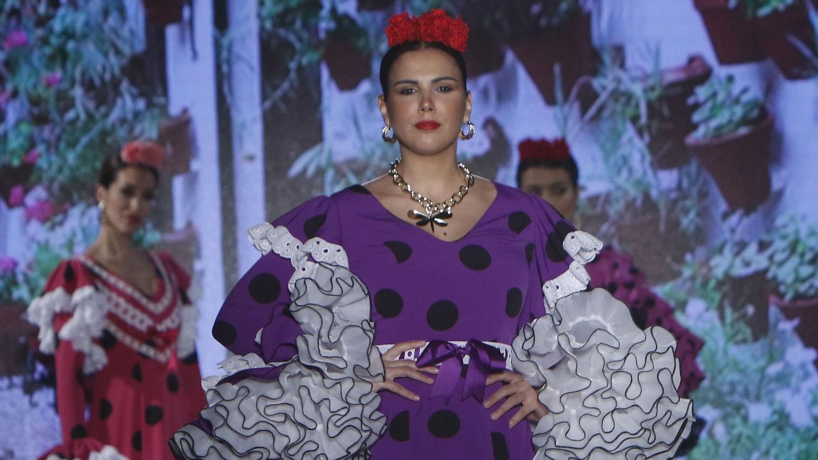 Uno de los diseños de ña colección que José Manuel Valencia llevó a We Love Flamenco.