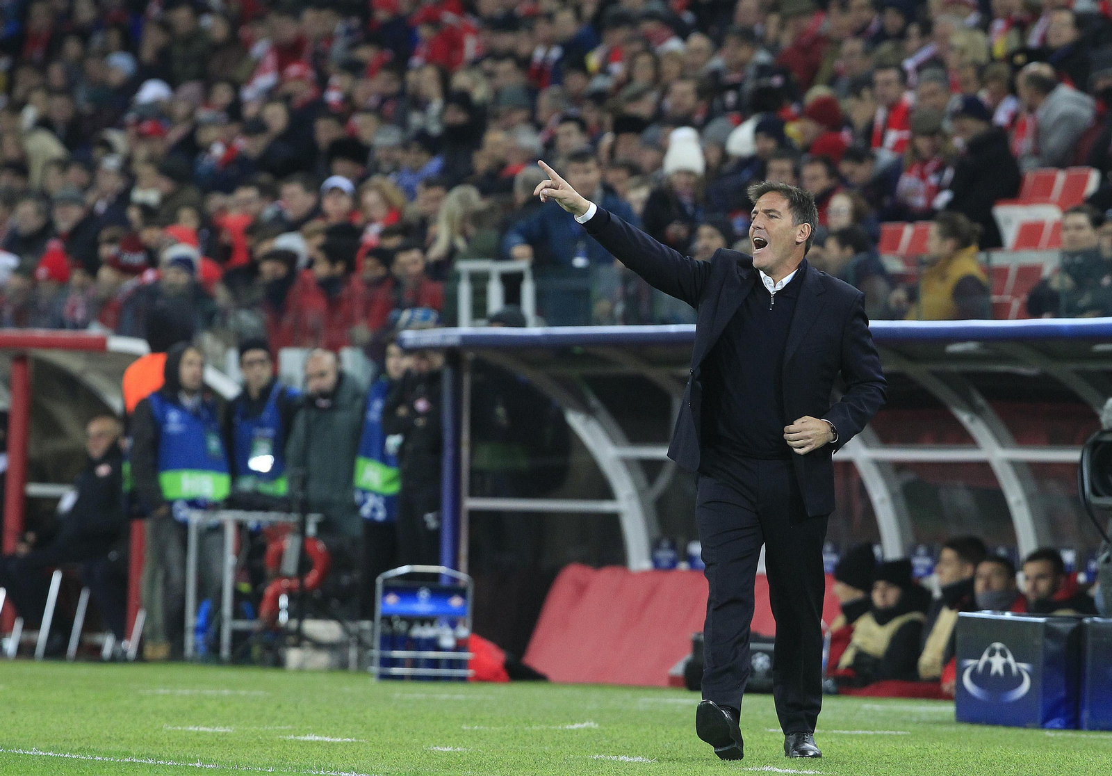 Berizzo, en un momento del partido