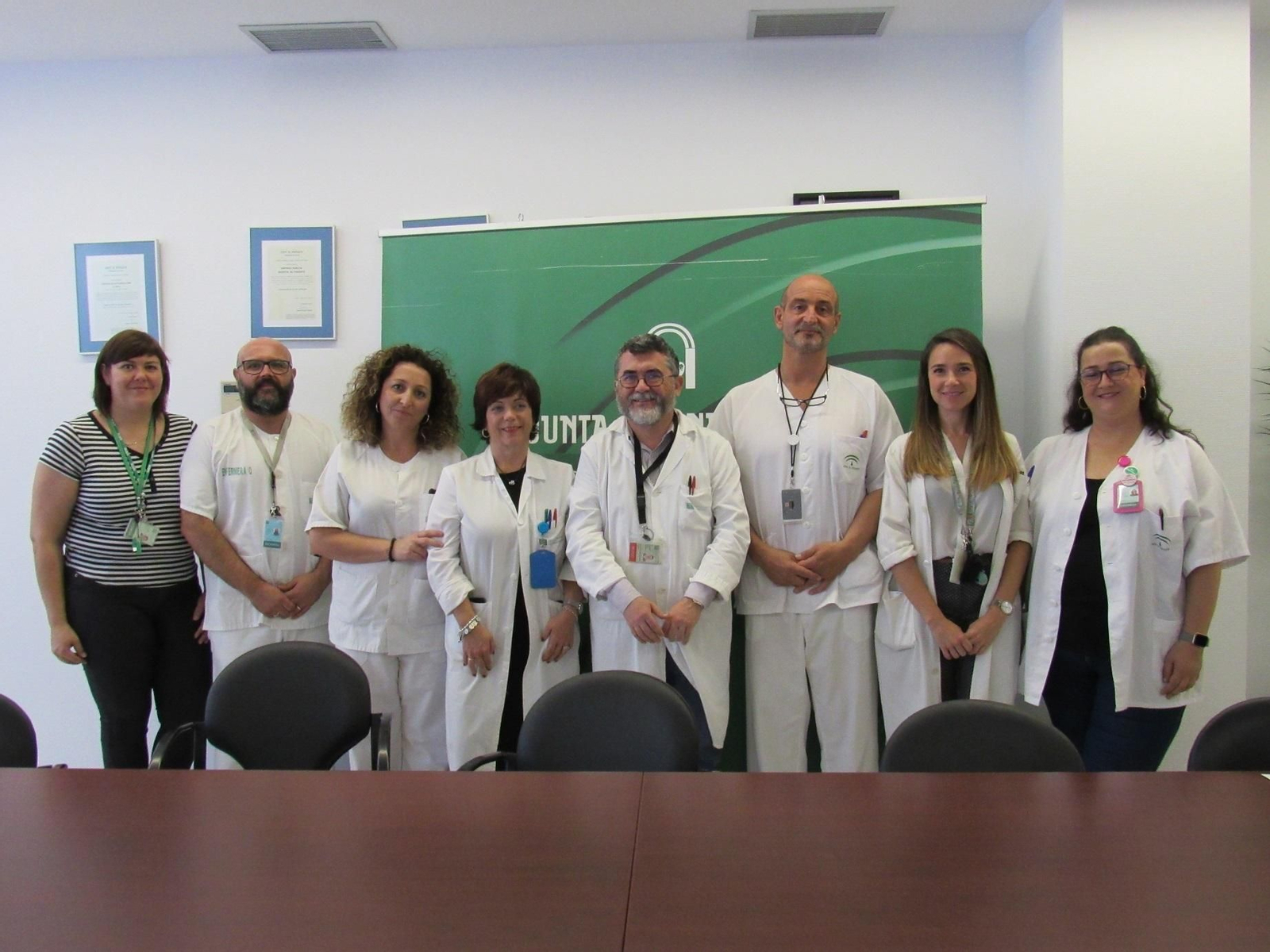 Profesionales implicados en la puesta en marcha de las nuevas técnicas de diagnóstico en el Hospital de Poniente.