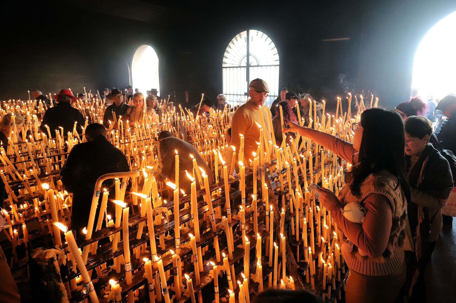 Imágenes del ambiente en la aldea del Rocío para celebrar la Candelaria