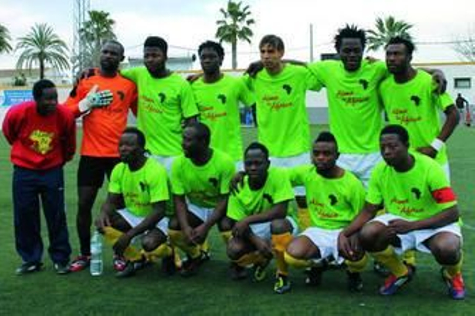 Los componentes del Alma de África, durante su presentación.