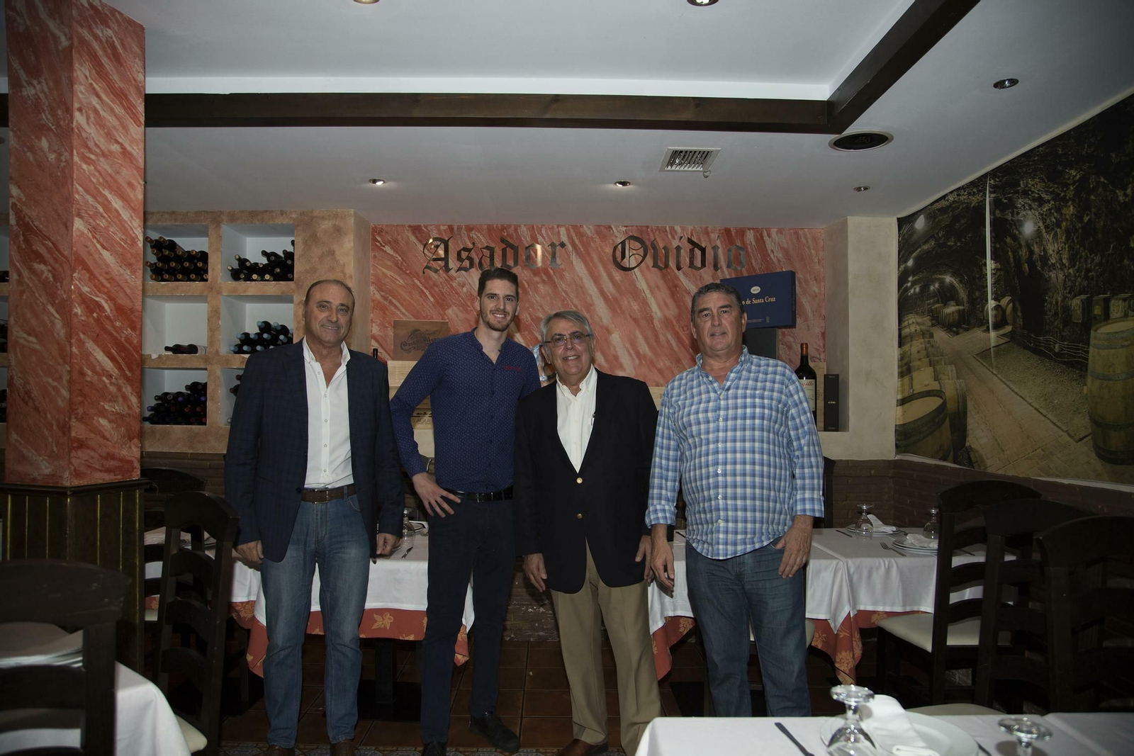 Ovidio Rosado, Rafael Prado,  Miguel Rosado y Juan Luis Pinto.