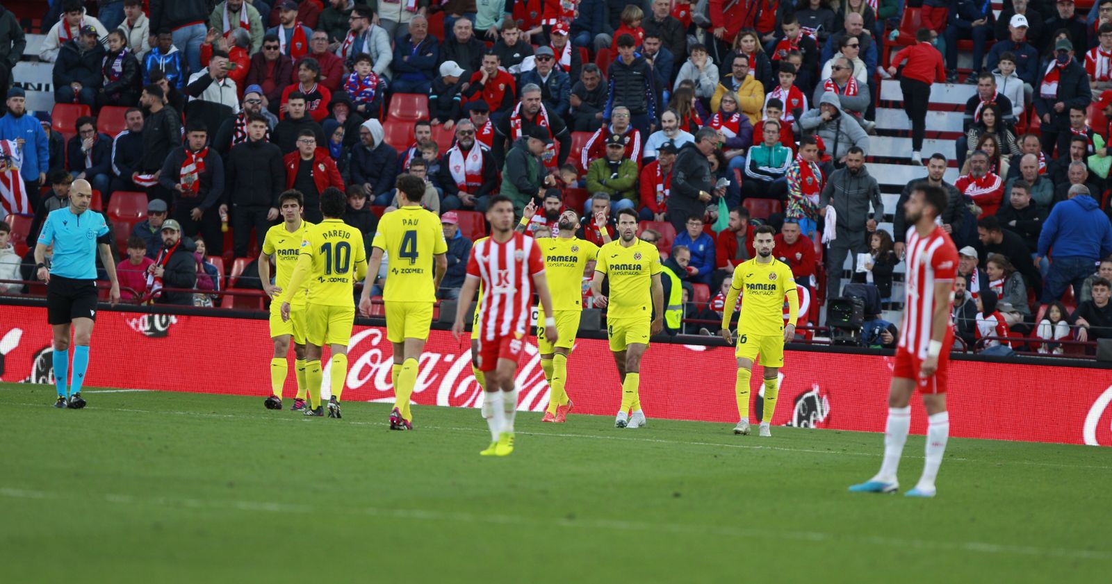 Imágenes de la derrota de la U.D. Almería ante el Villarreal por 0 a 2