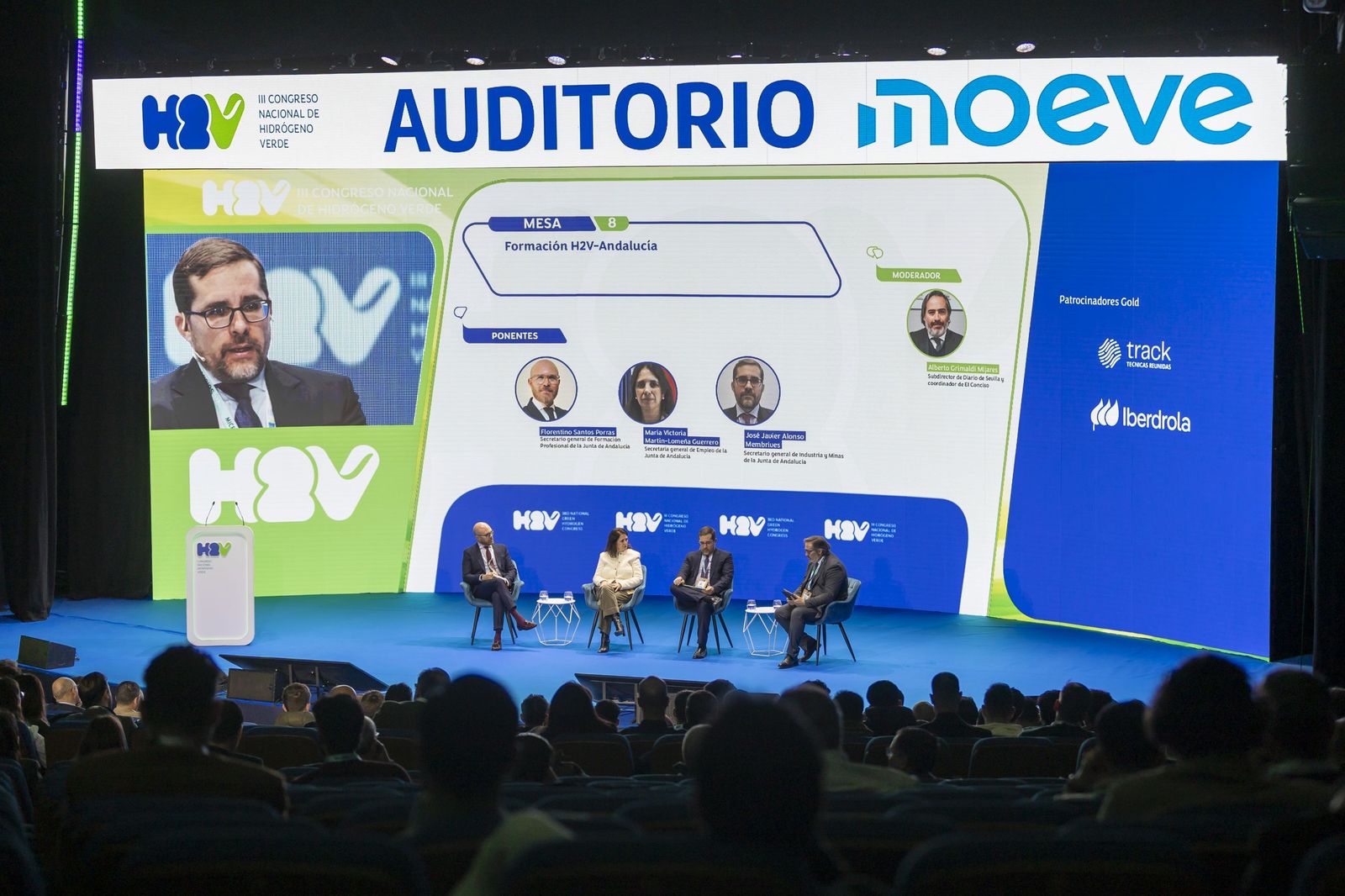 La mesa de Formación H2V en Andalucía, moderada por Alberto Grimaldi.