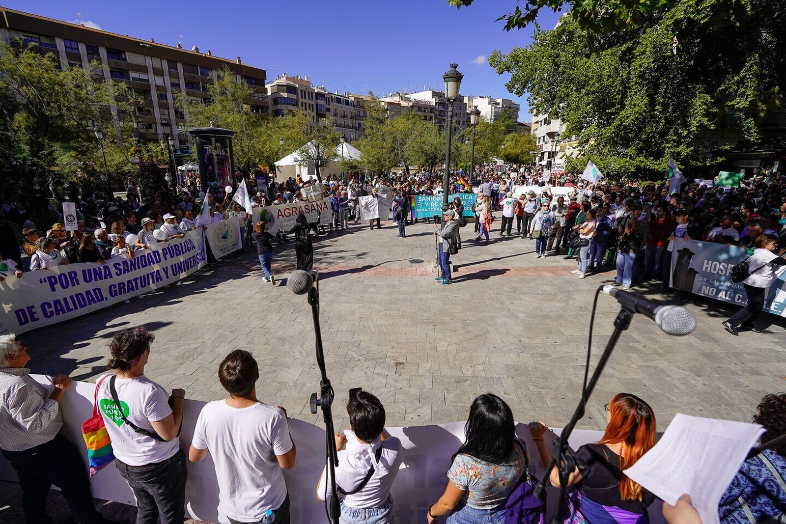 Así ha sido la manifestación en defensa de la sanidad pública en Granada