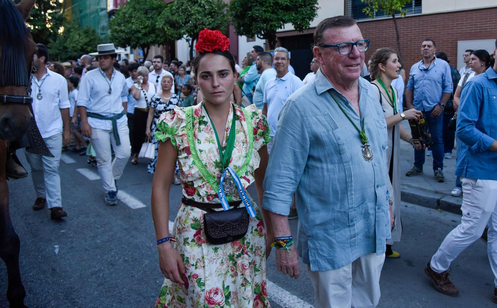 Llegada de la Hermandad del Rocío de Triana 2025 a Sevilla