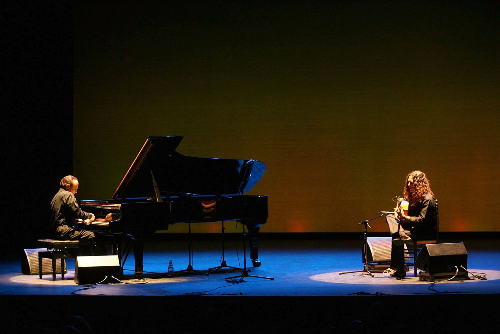 Las dos leyendas del jazz y el flamenco, juntas en la presentación de su anterior trabajo 'Spain again'.