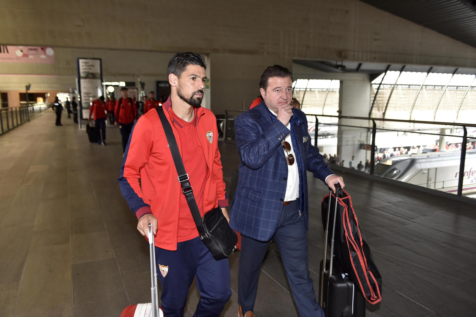 Las imágenes de la llegada del Sevilla