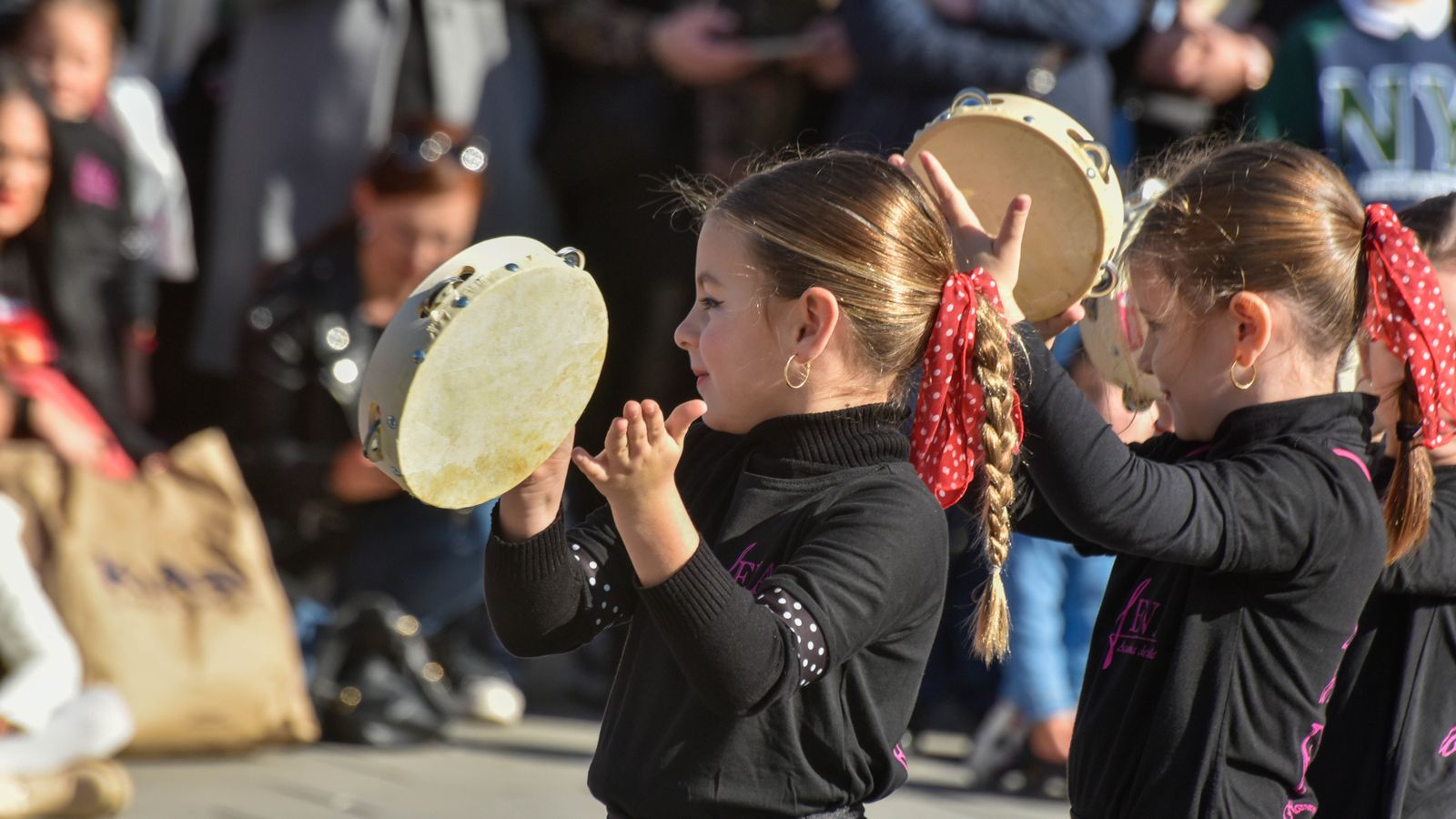 Flash mob flamenco en la Plaza de la Constitución de La Línea