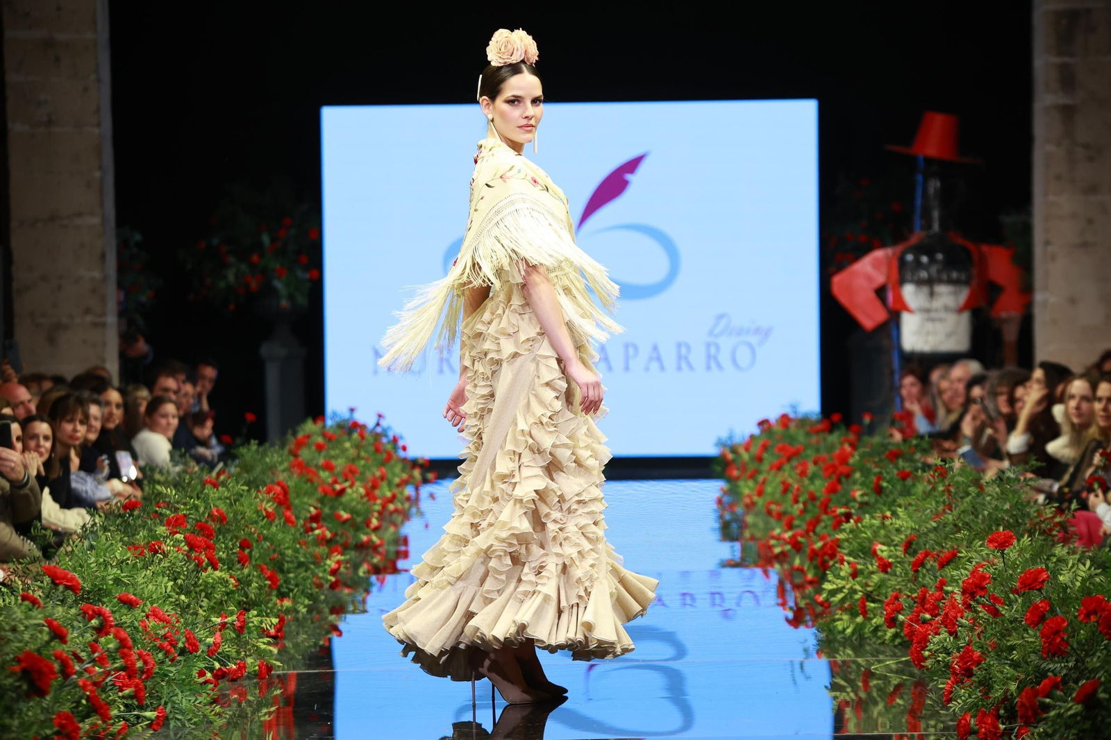 Desfile de Teresa Ninú - Atelier Nuria Chaparro en la Pasarela Flamenca Jerez Tío Pepe 2023