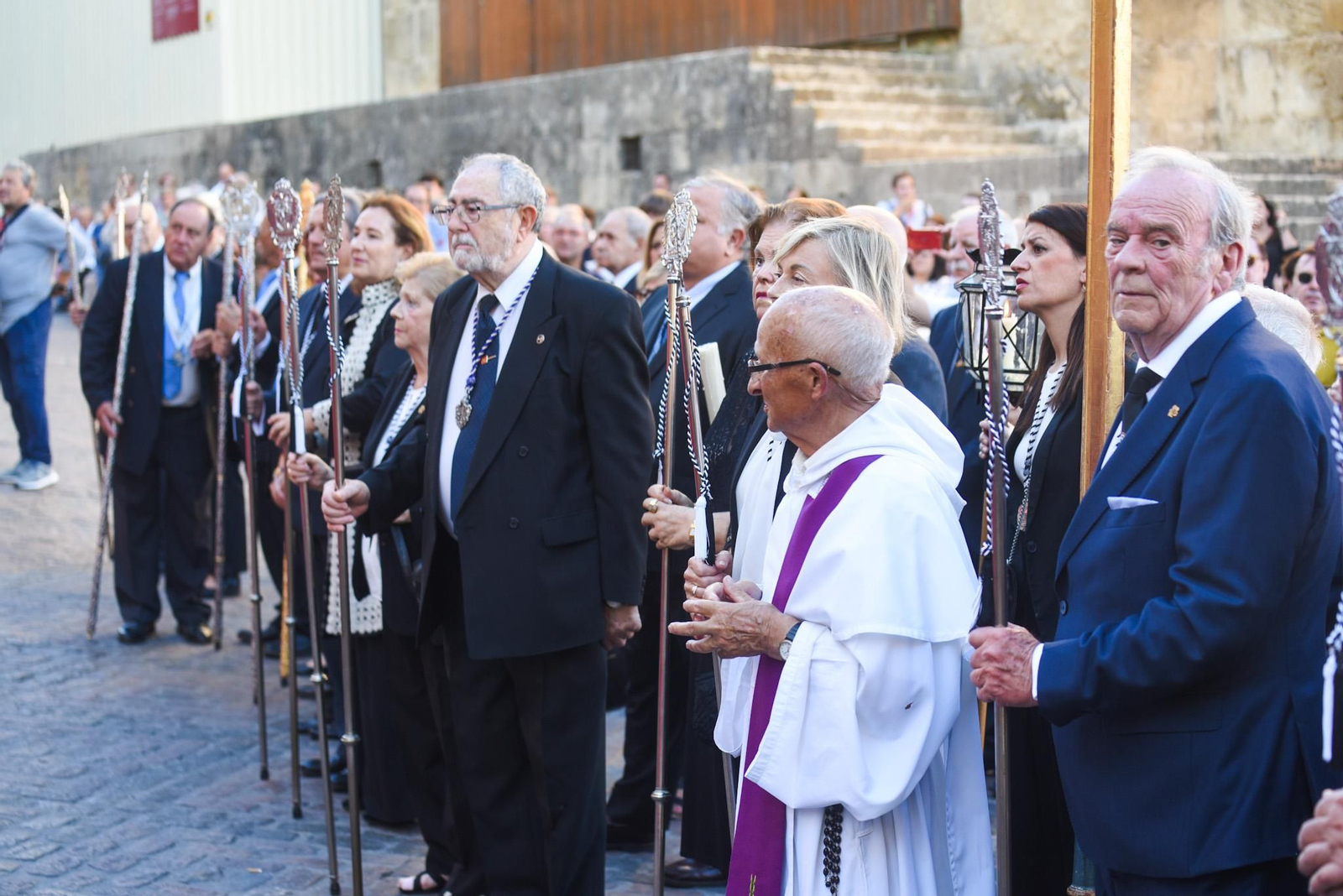 La llegada del Cristo de San Álvaro al Magno Vía Crucis