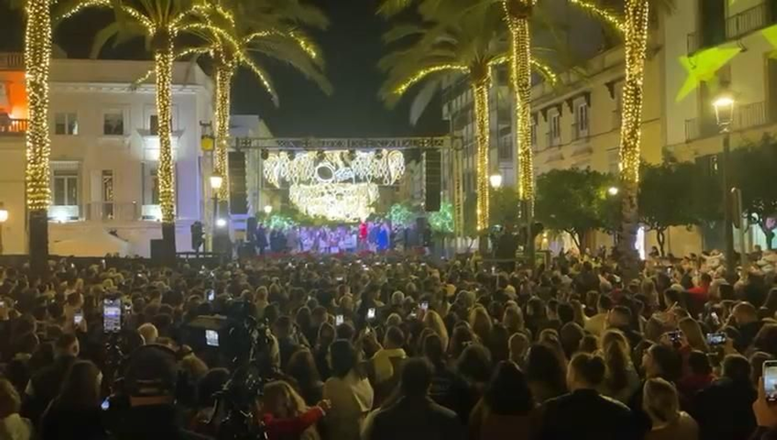 Así ha sido el encendido del alumbrado de Navidad de Jerez