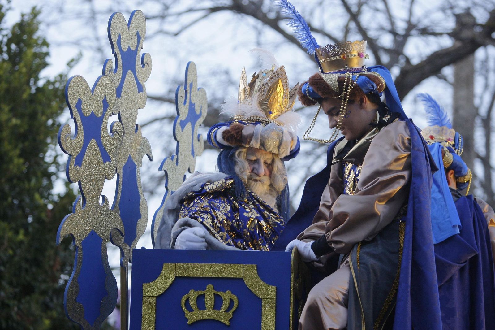 Melchor (Javier Hernández Alcaide) en la Cabalgata de Reyes de 2017