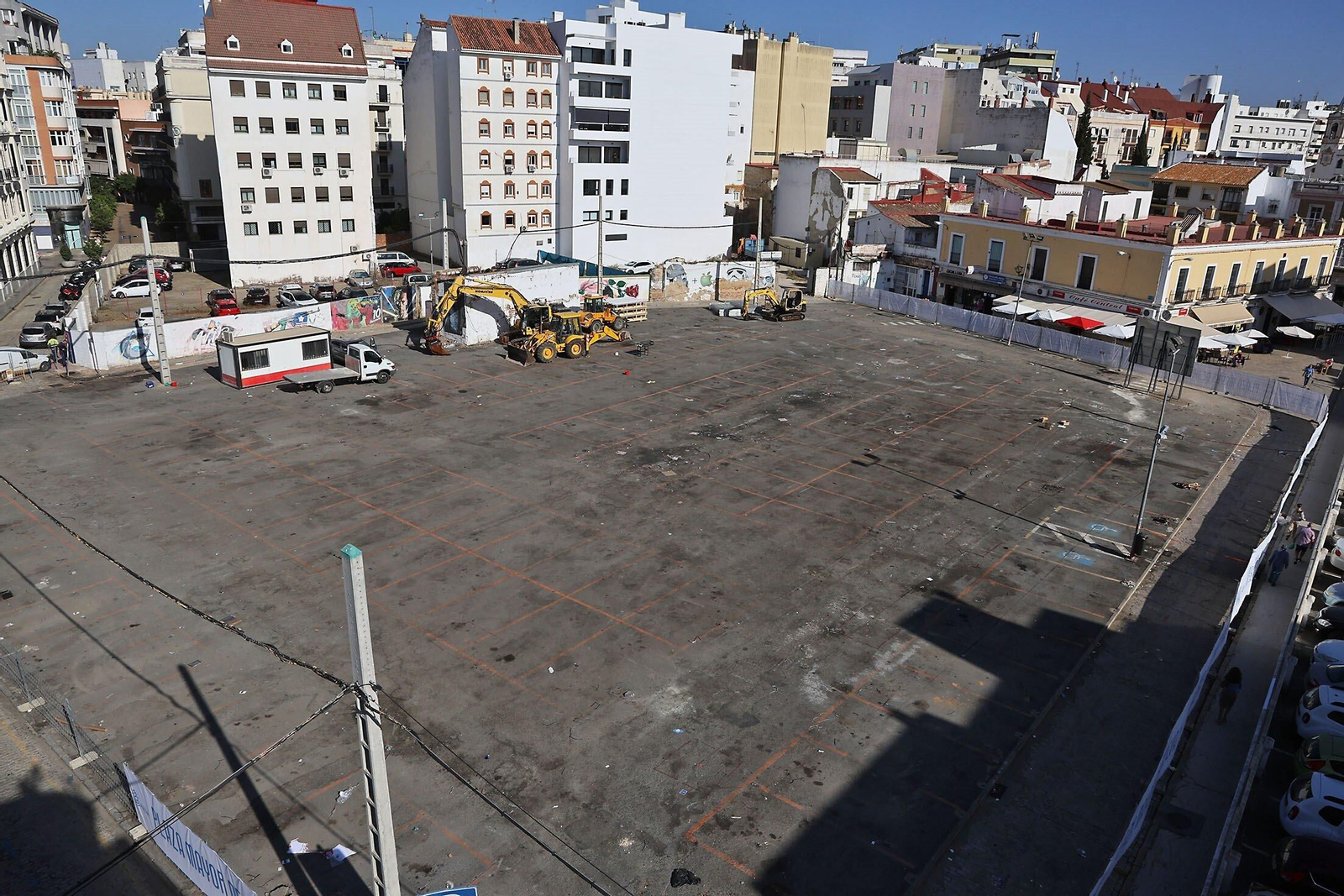 Solar destinado a la Plaza Mayor.