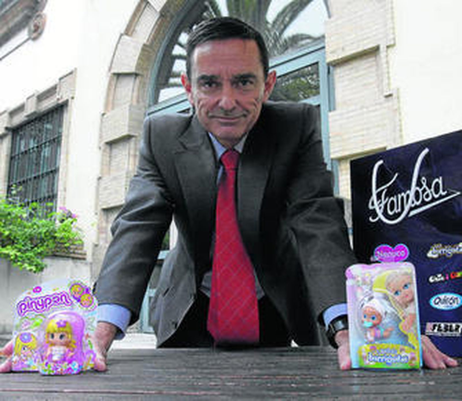 El consejero delegado de Famosa, José de la Gándara, durante su visita a Sevilla.