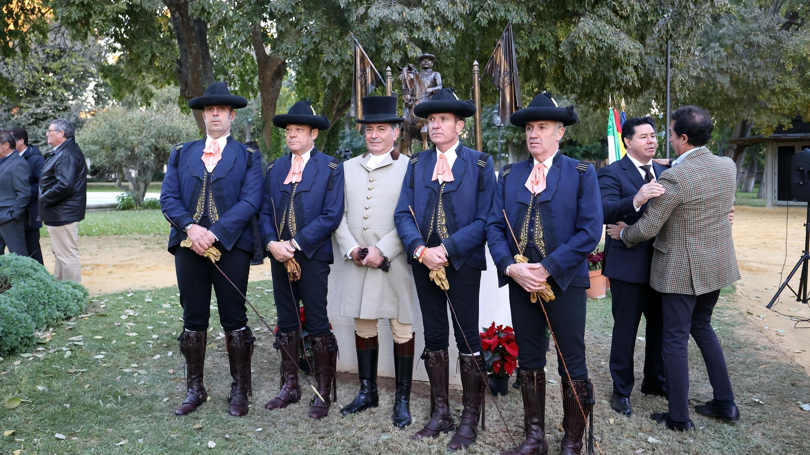 Inauguración del monumento dedicado a Álvaro Domecq en la Real Escuela