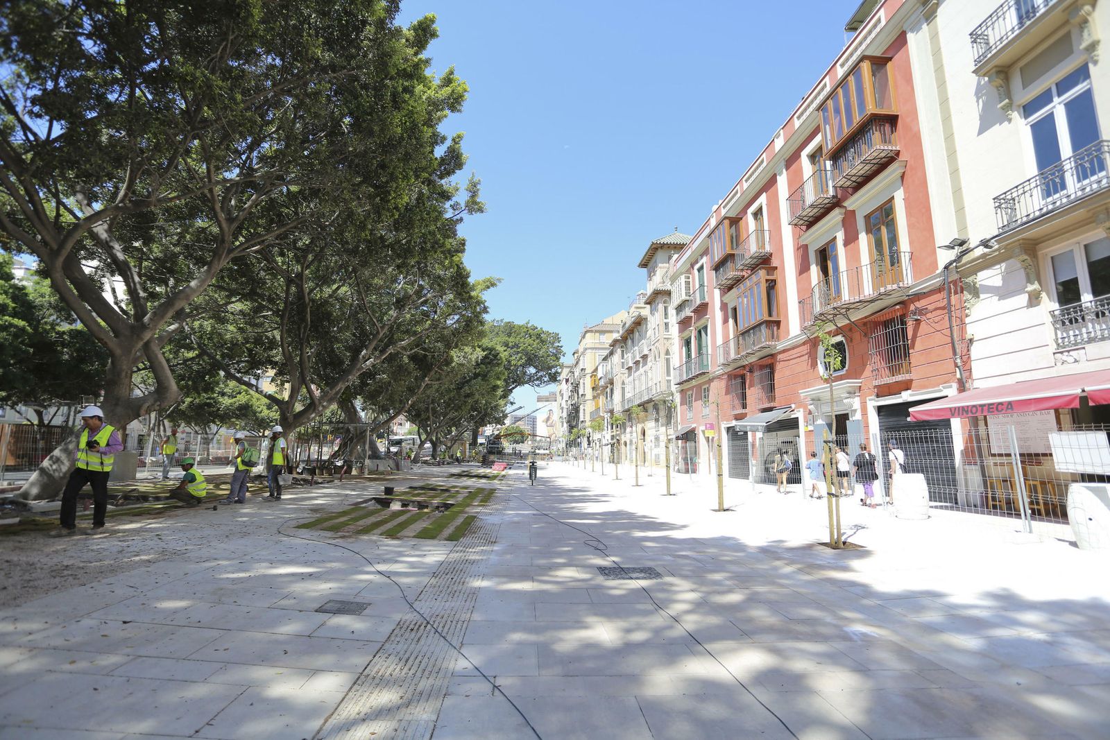 Las fotos de la peatonalización de la Alameda Principal de Málaga