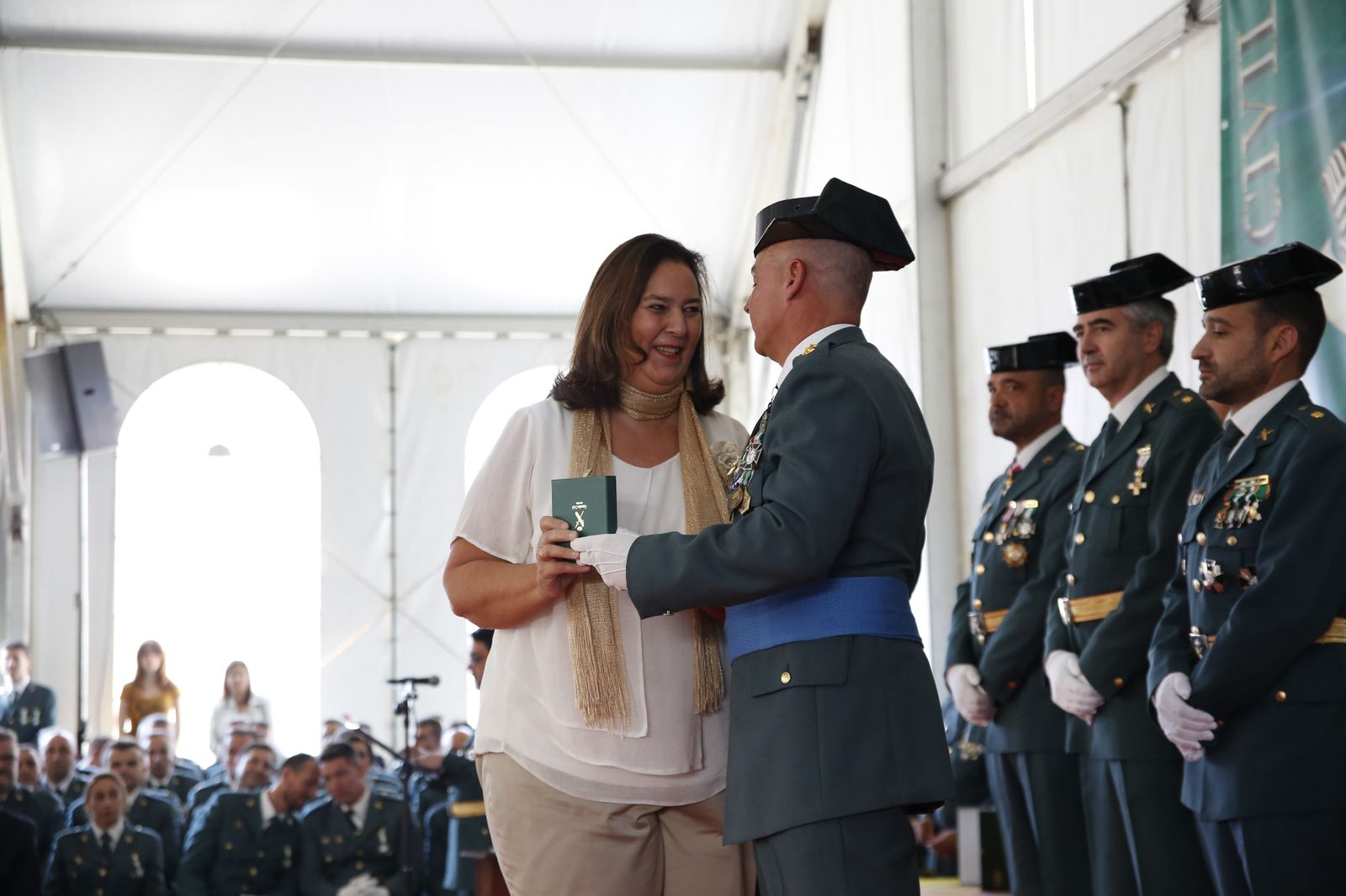 Imágenes del acto de celebración de la patrona de la Guardia Civil