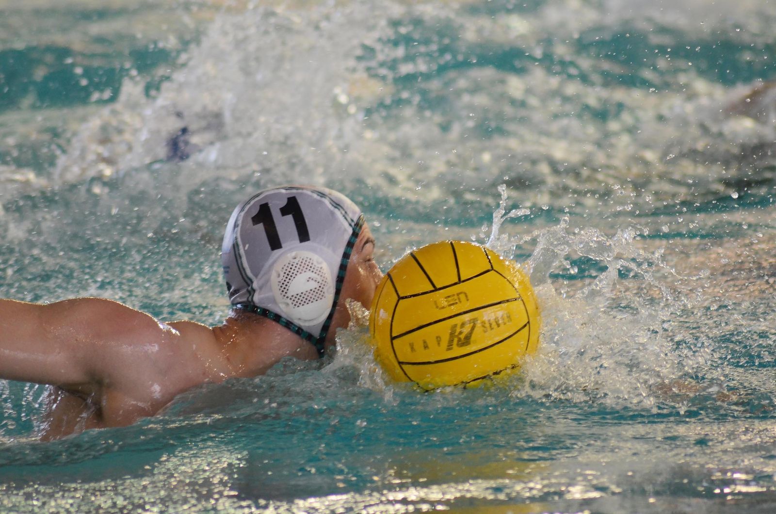 Una imagen de un partido de esta temporada del  Waterpolo Málaga.