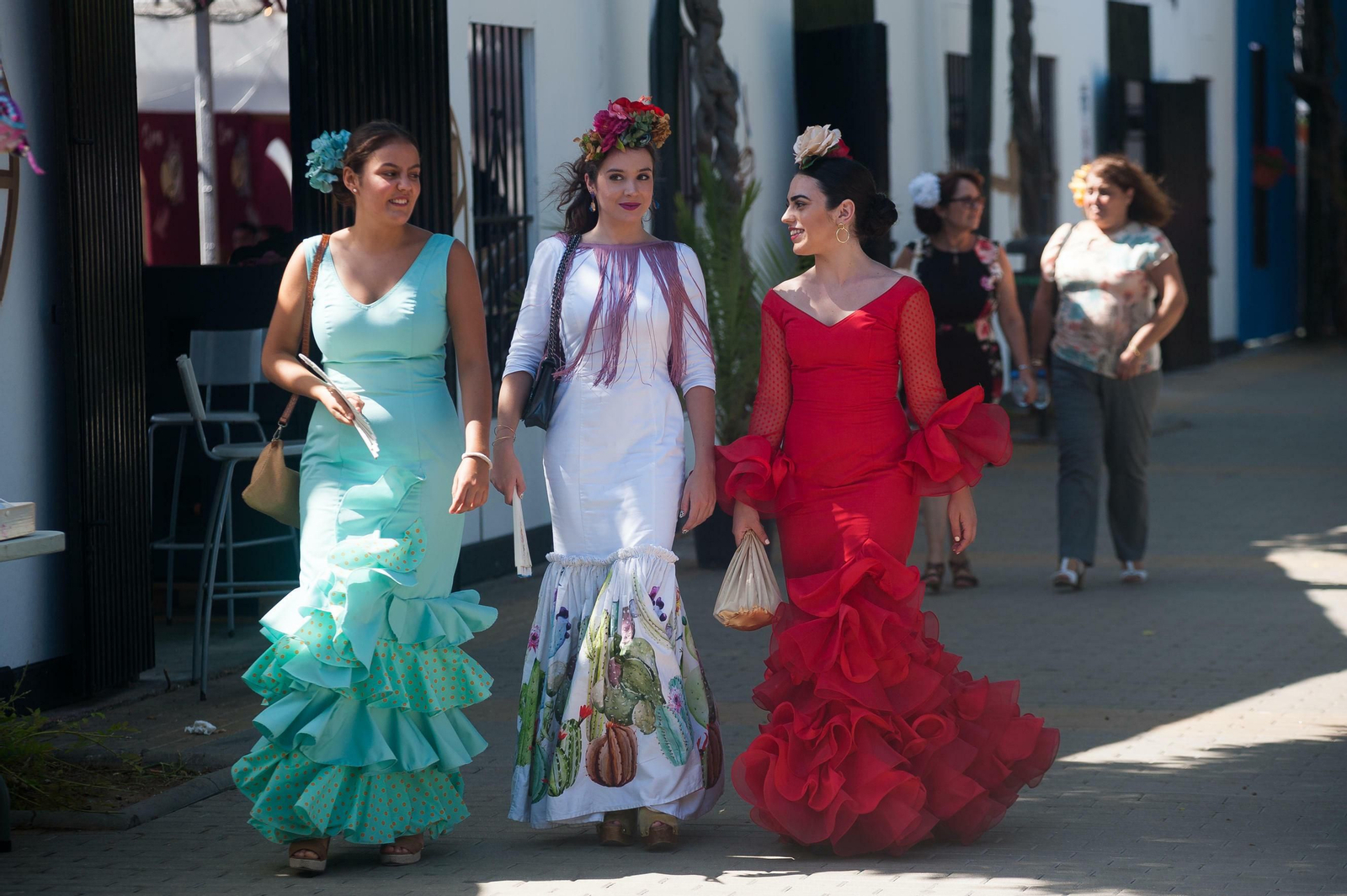 Segundo día de Feria de Málaga en el Centro y en el Real, en fotos