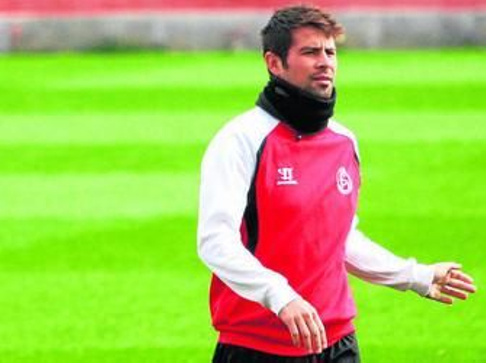 El madrileño Coke, durante un entrenamiento del Sevilla.