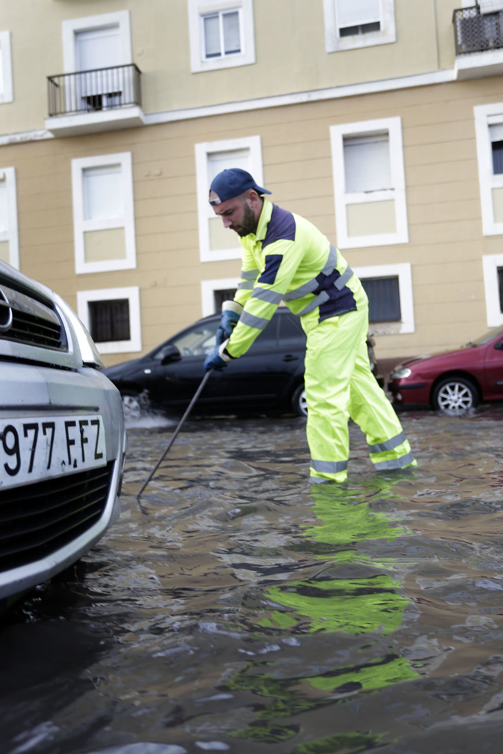 Los efectos de la tromba de agua en Cádiz