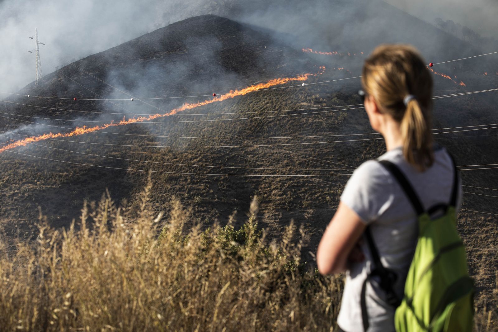 Imagen de archivo del incendio del Cerro de San Miguel el pasado mes de mayo
