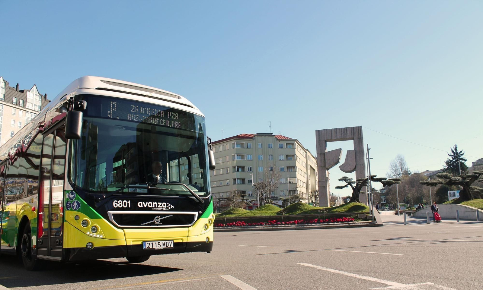 Un autobús urbano de la ciudad de Vigo.