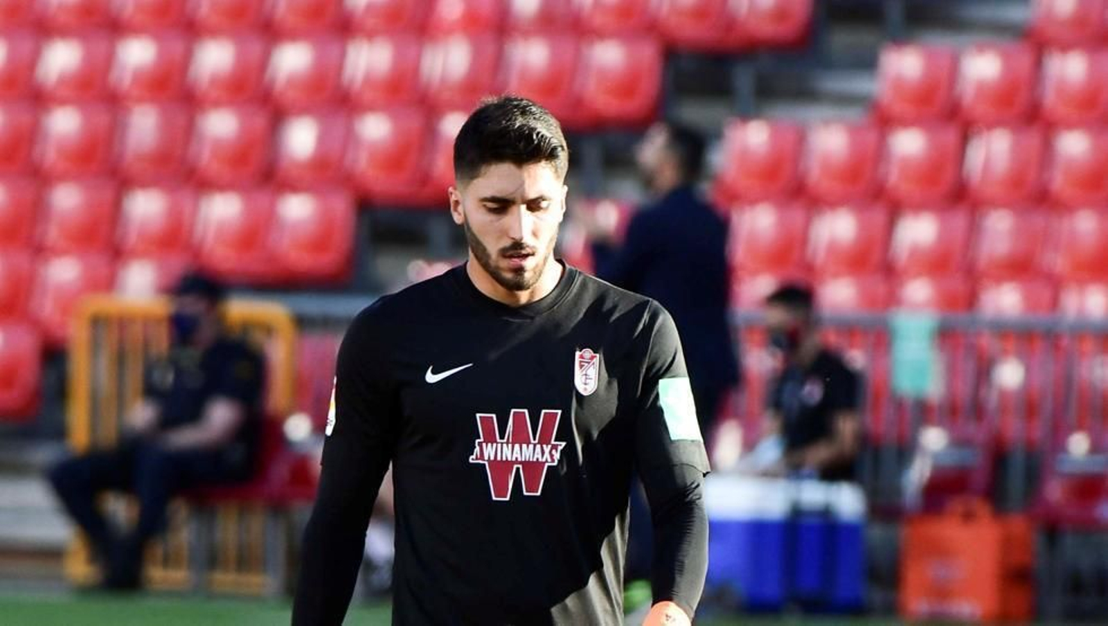 Rui Silva, en un partido en el Nuevo Los Cármenes