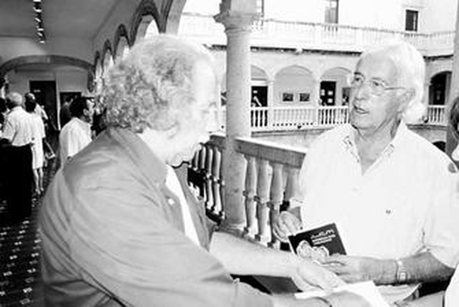 Carlos Pérez Siquier el martes en la Escuela de Arte.