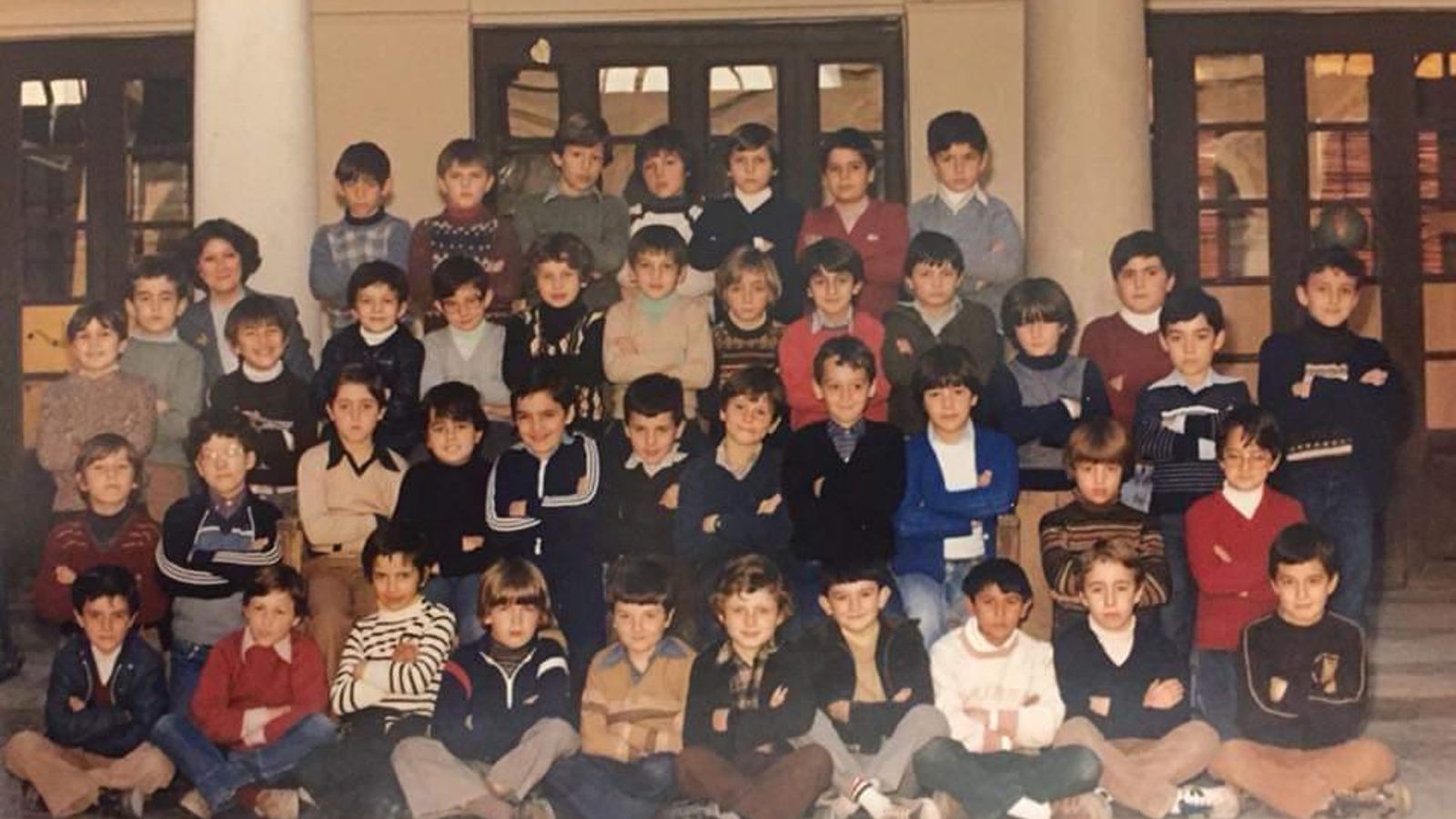 Clase de Tercero de EGB en el CP La Normal de 1980