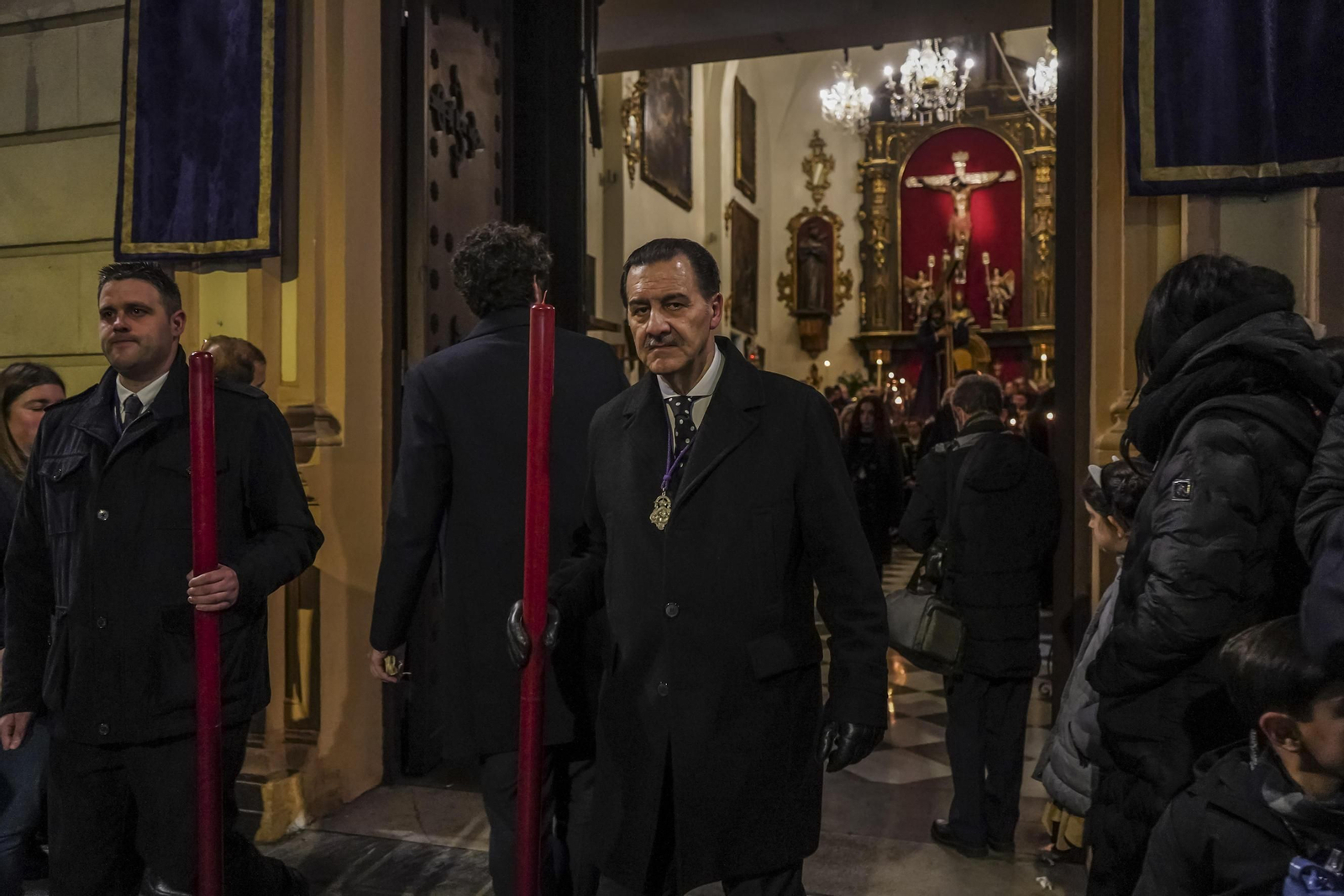 Vía crucis con la imagen del Nazareno de las Penas