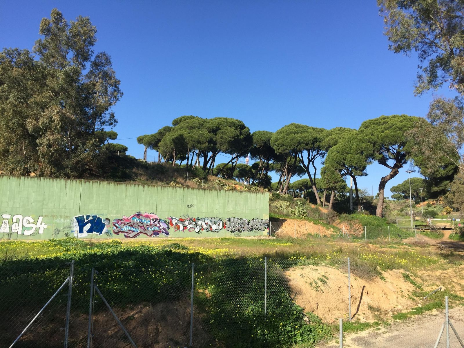 Espacio que ha dejado el derribo del polígono de tiro