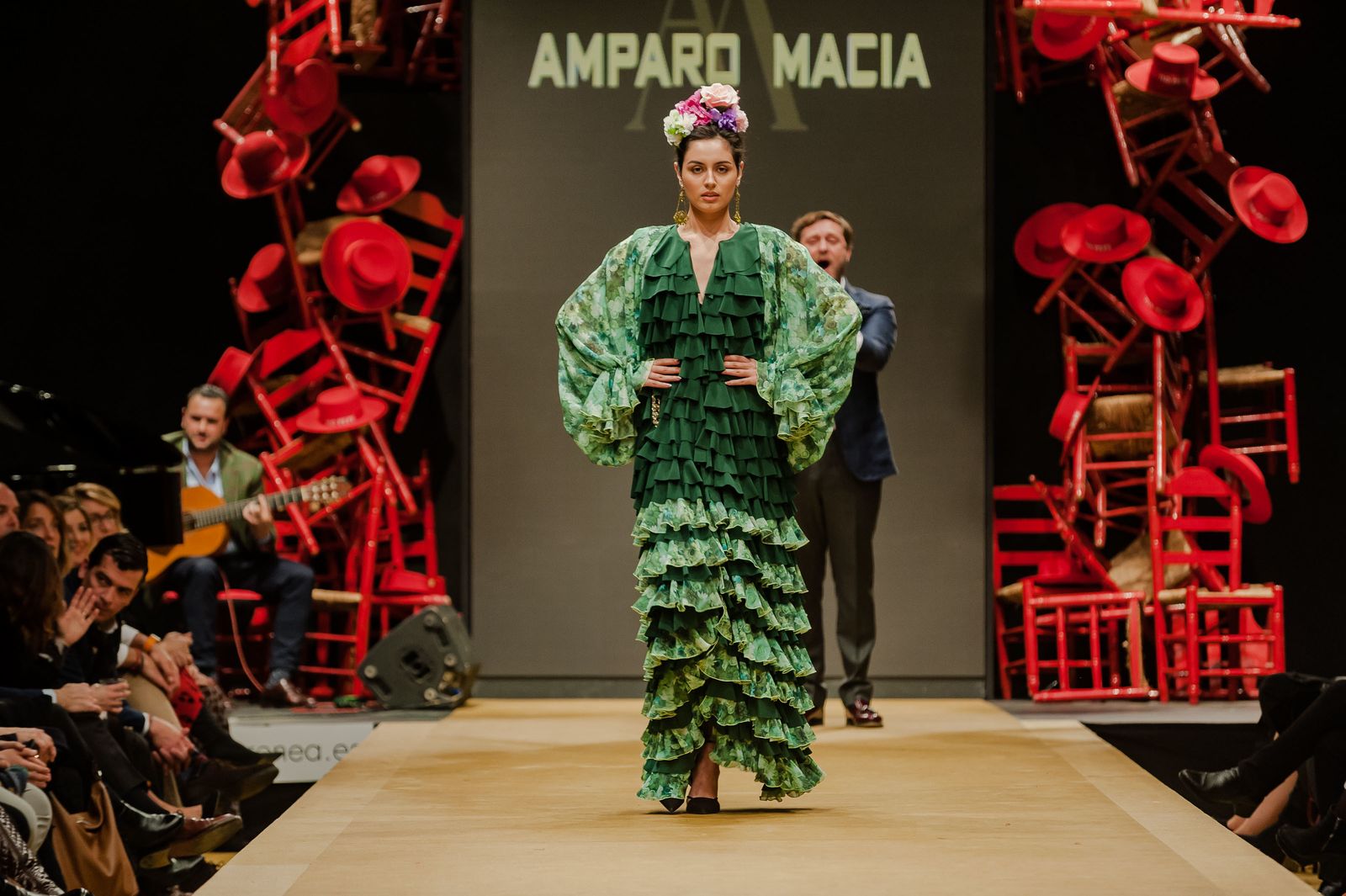Pasarela Flamenca Jerez 2019: Amparo Maciá, fotos del desfile