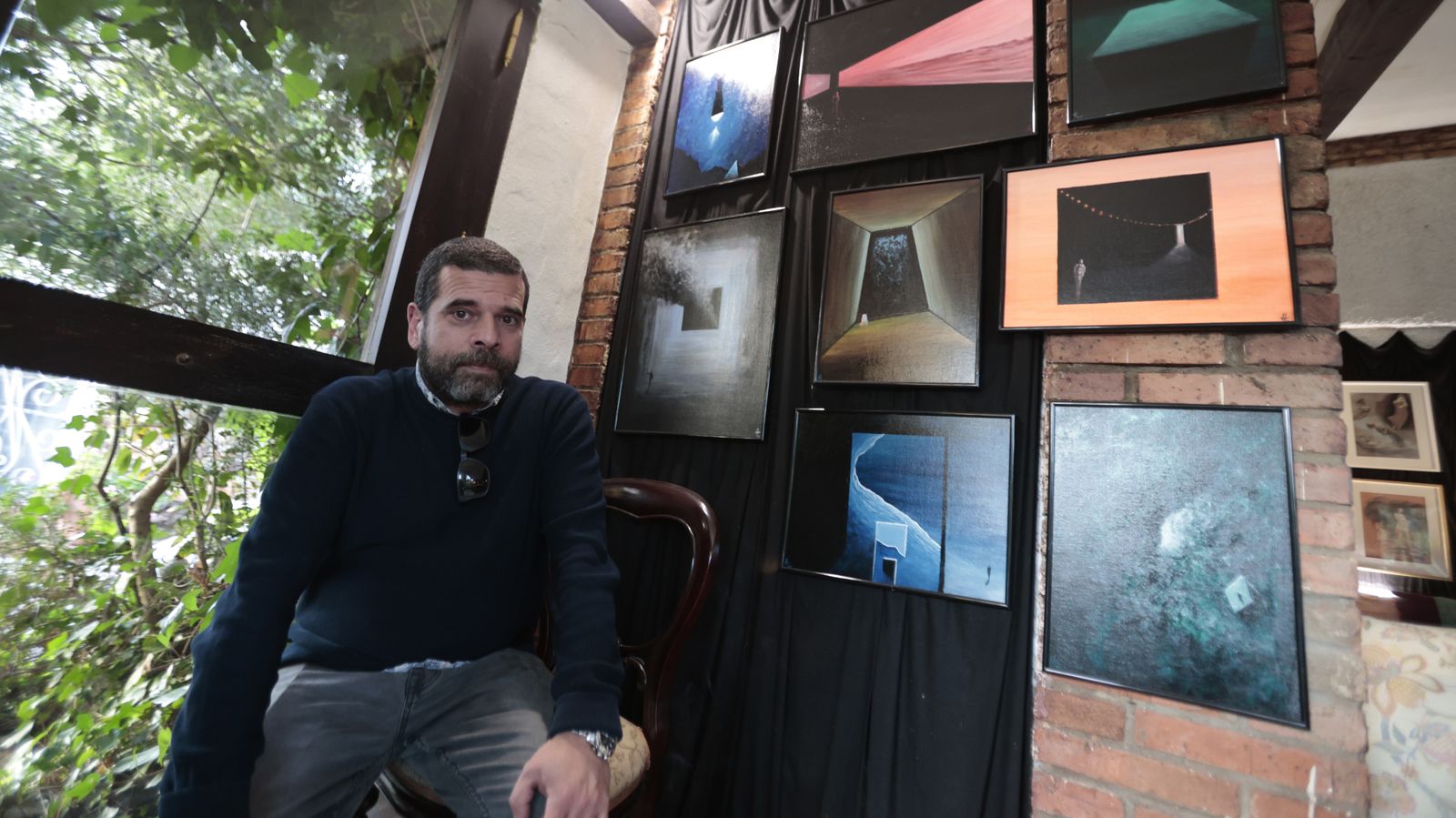 Las fotos de la exposición colectiva de pintura en la finca "El Coleta"