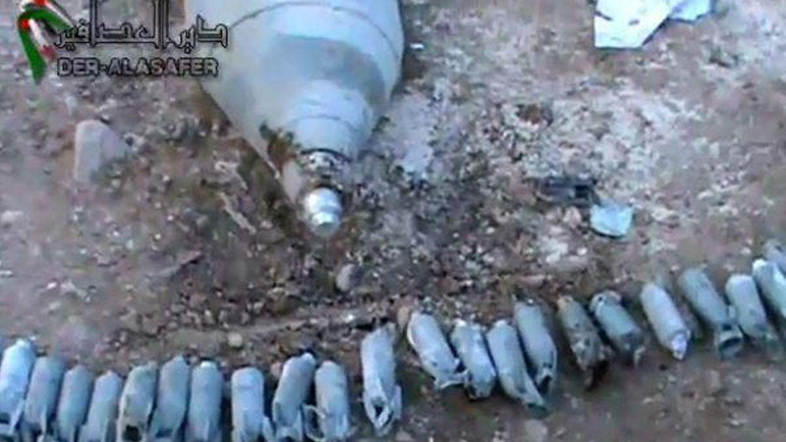 Bomba de racimo utilizada en la guerra de Siria Bomba de racimo utilizada en la guerra de Siria