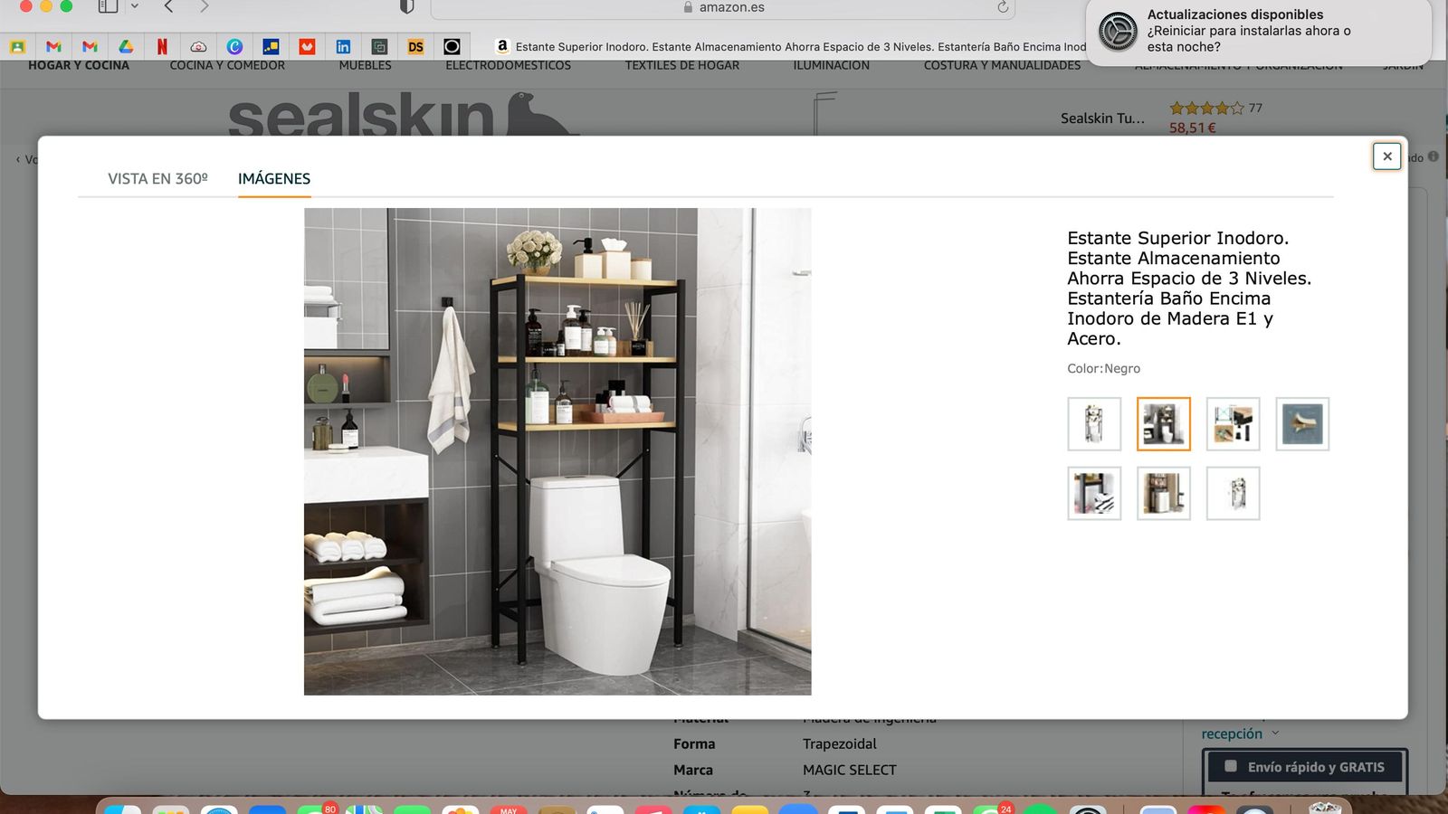 Estante Superior Inodoro