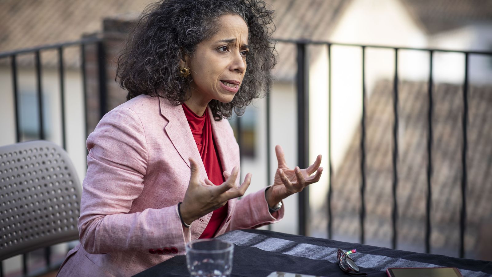 Reynoso, durante la entrevista