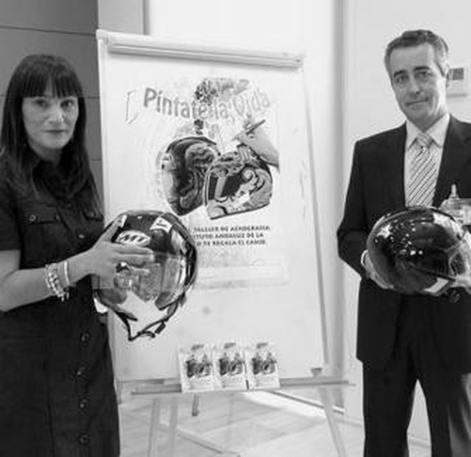 Olga Manzano y Miguel Ángel Jaimez, durante la presentación de ayer.