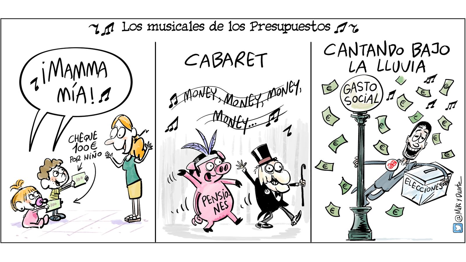 Los Presupuestos, el musical
