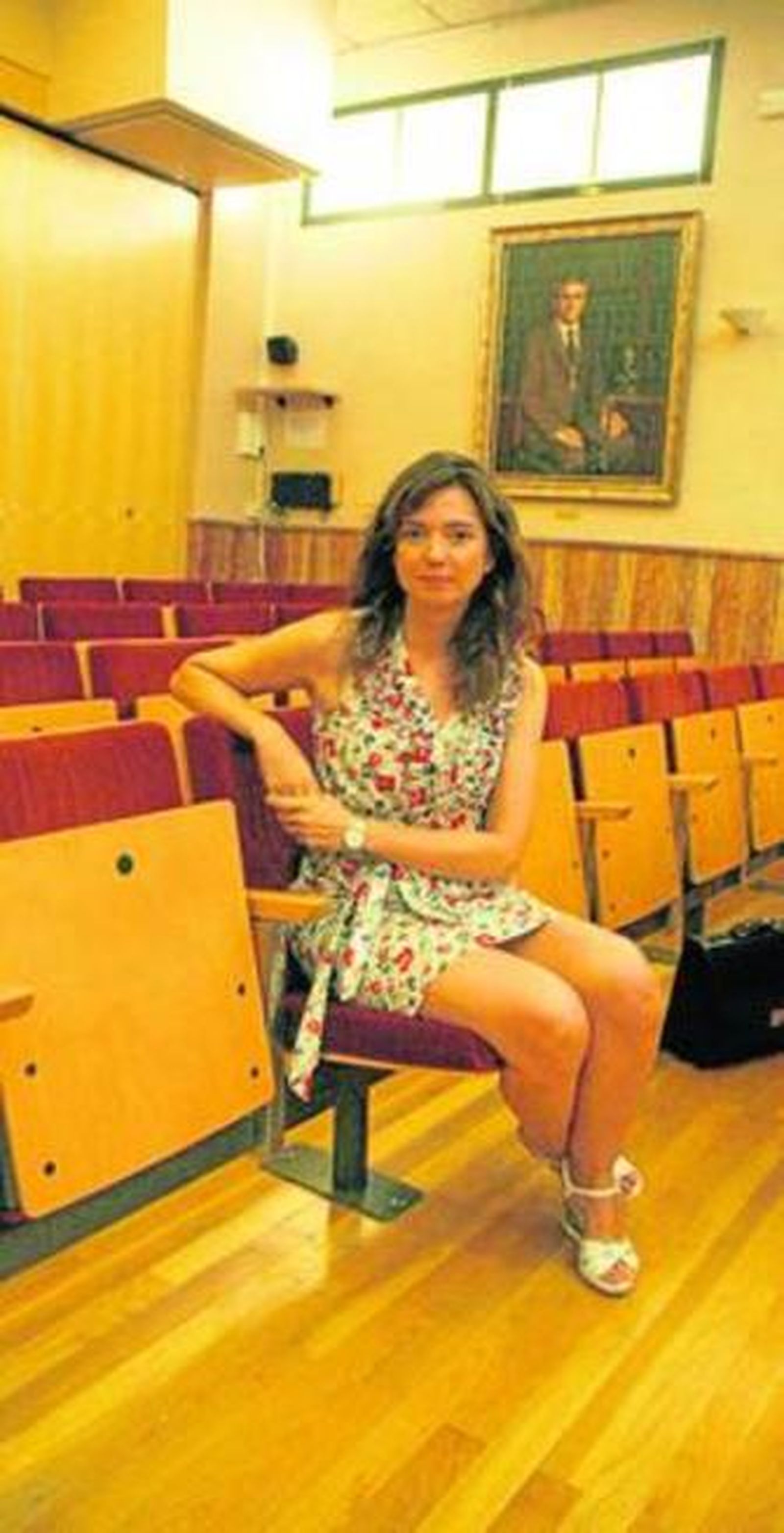 Mónica Trella, ayer, en Vélez-Málaga.