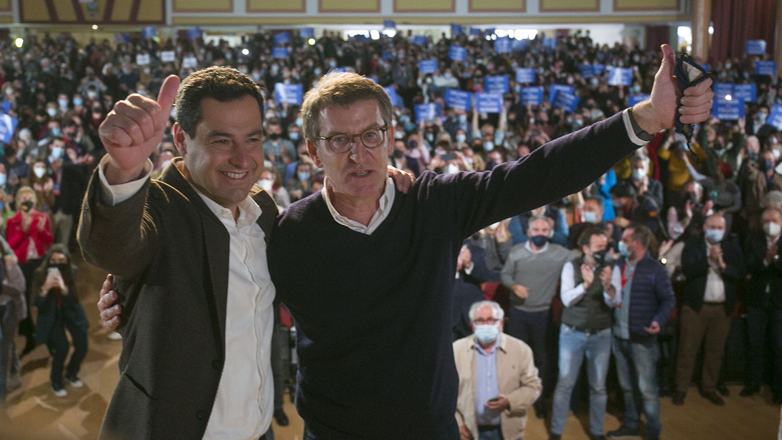 Feijóo y Moreno en el acto celebrado en Torremolinos.