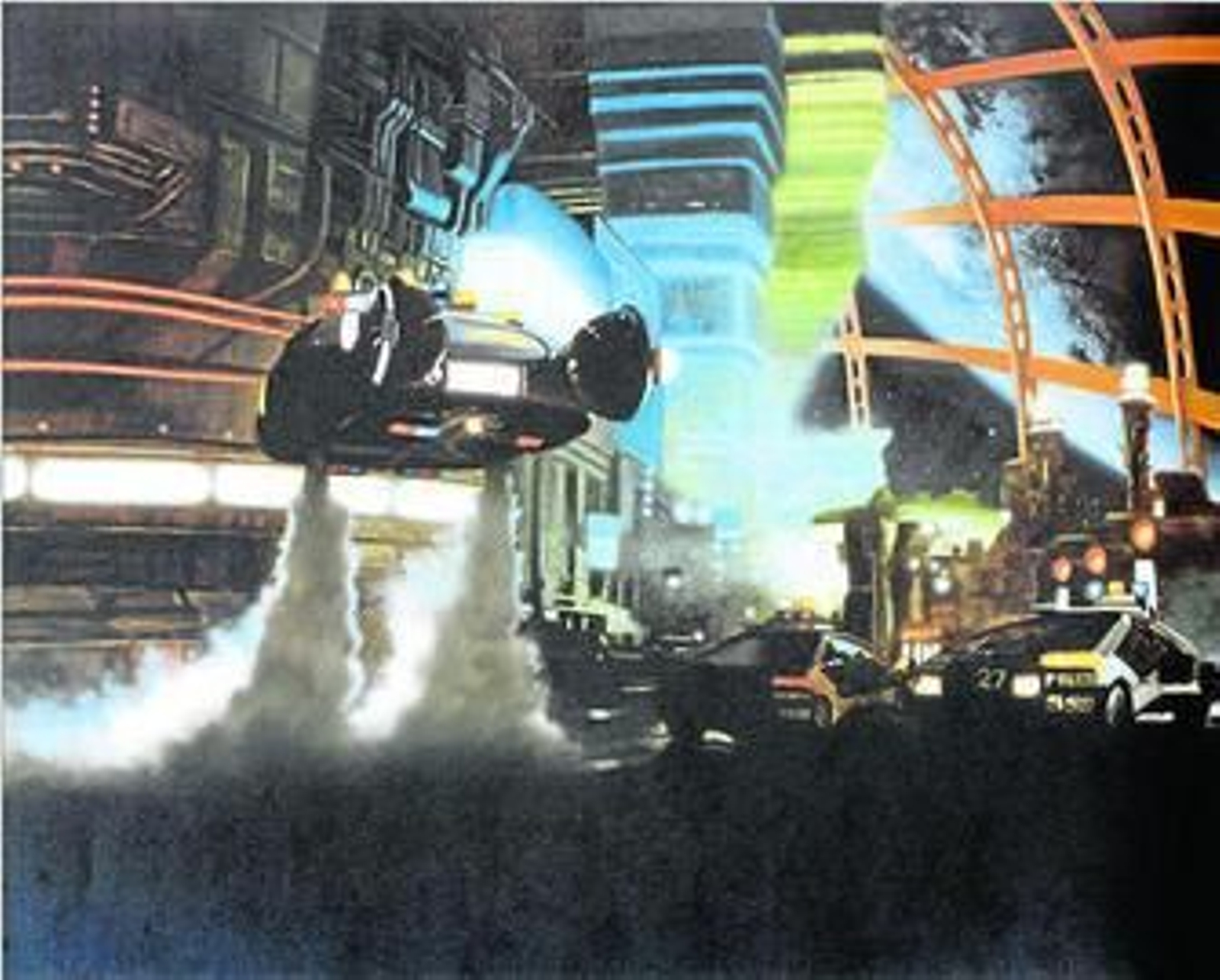 Una imagen de 'story-board' de 'Blade Runner'.
