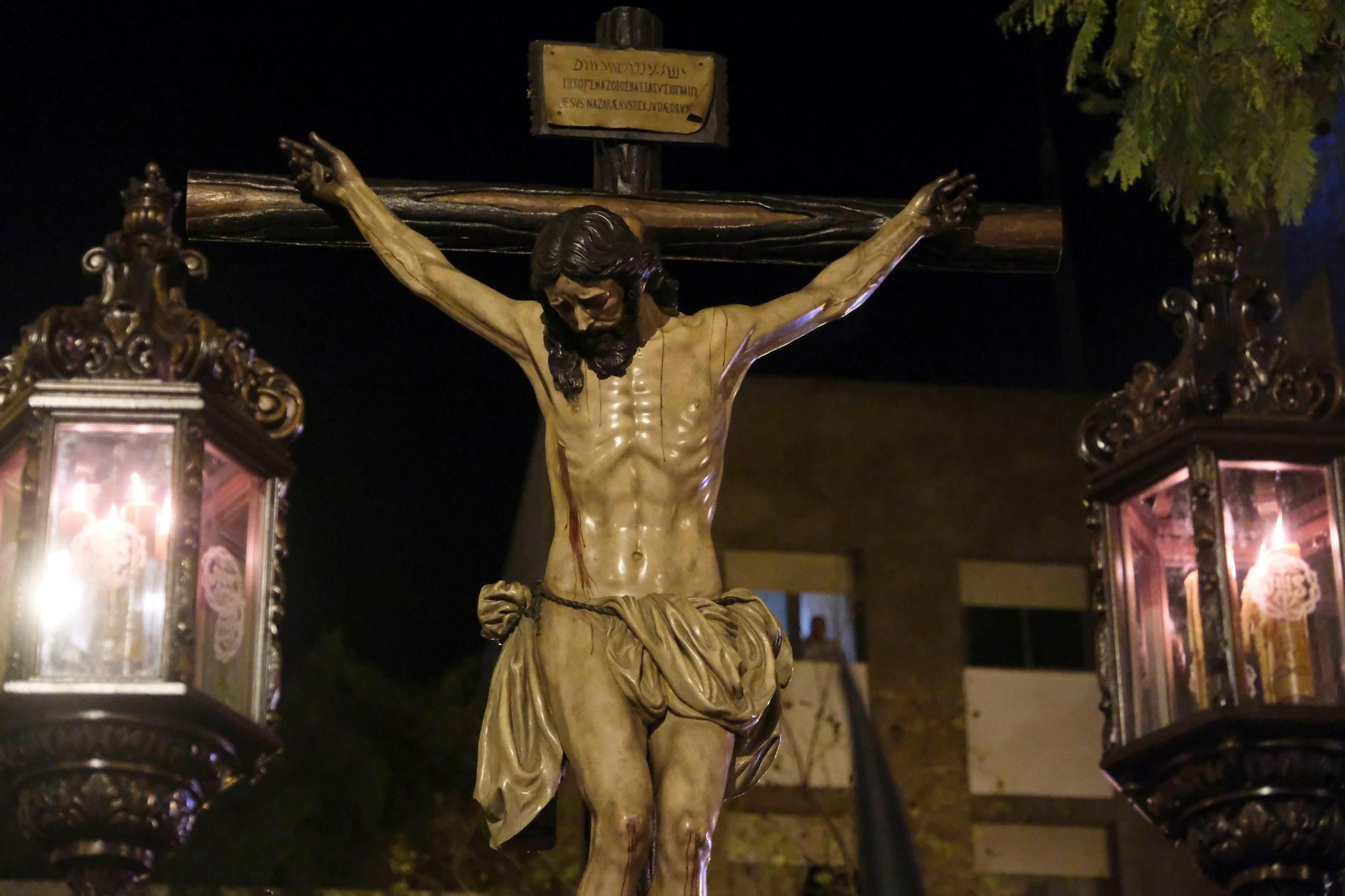 El Cristo de la Buena Muerte, en su paso procesional.