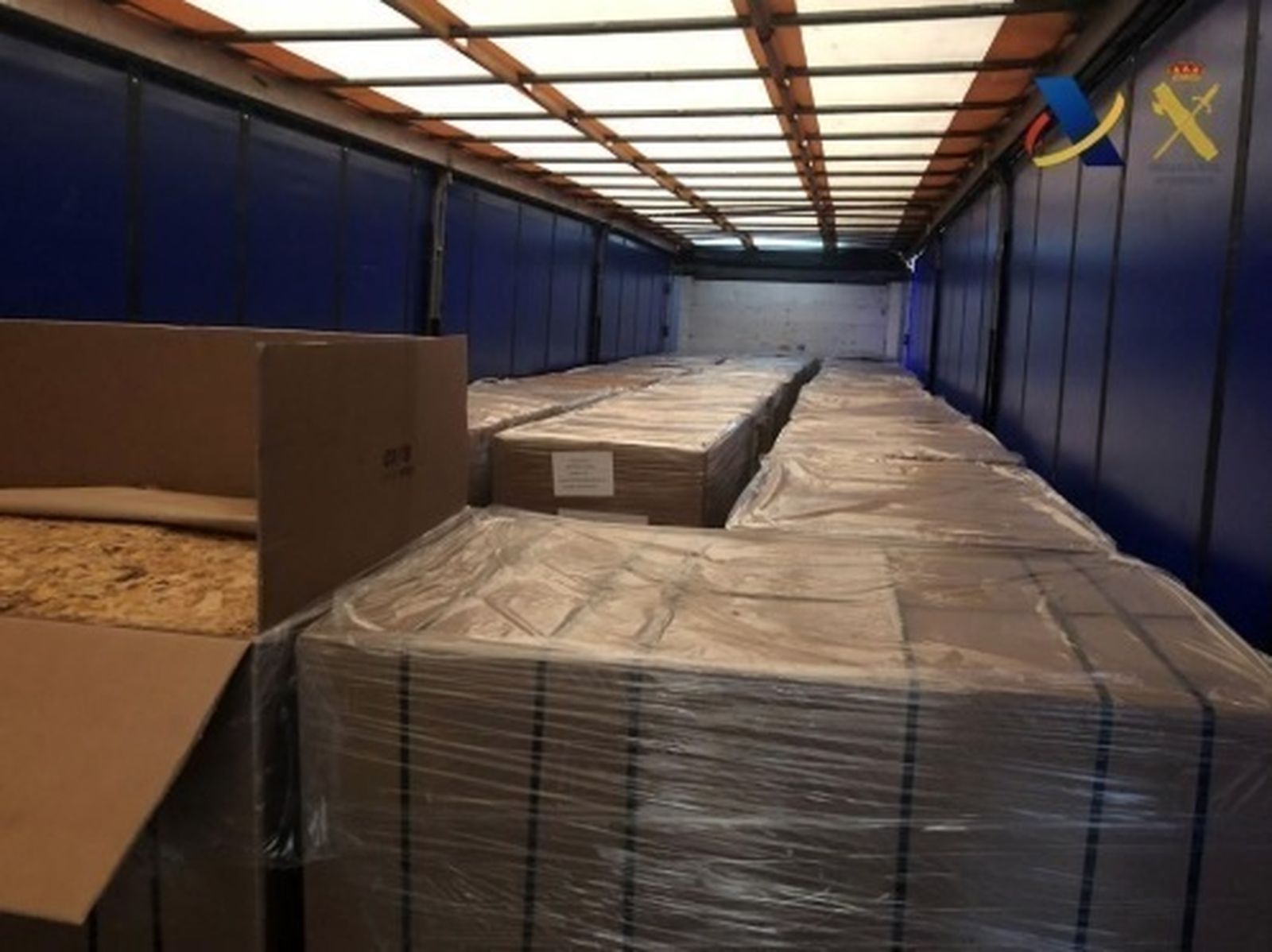 Incautación de picadura de tabaco por la Agencia Tributaria y la Guardia Civil