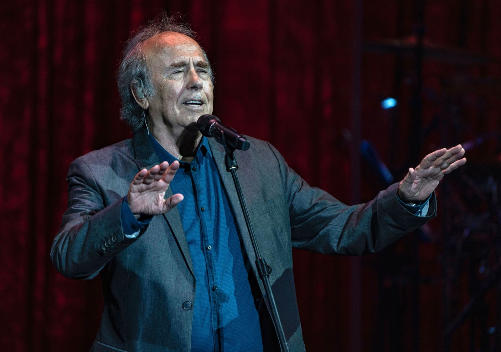 Serrat en su concierto en Starlite de Marbella de este sábado.