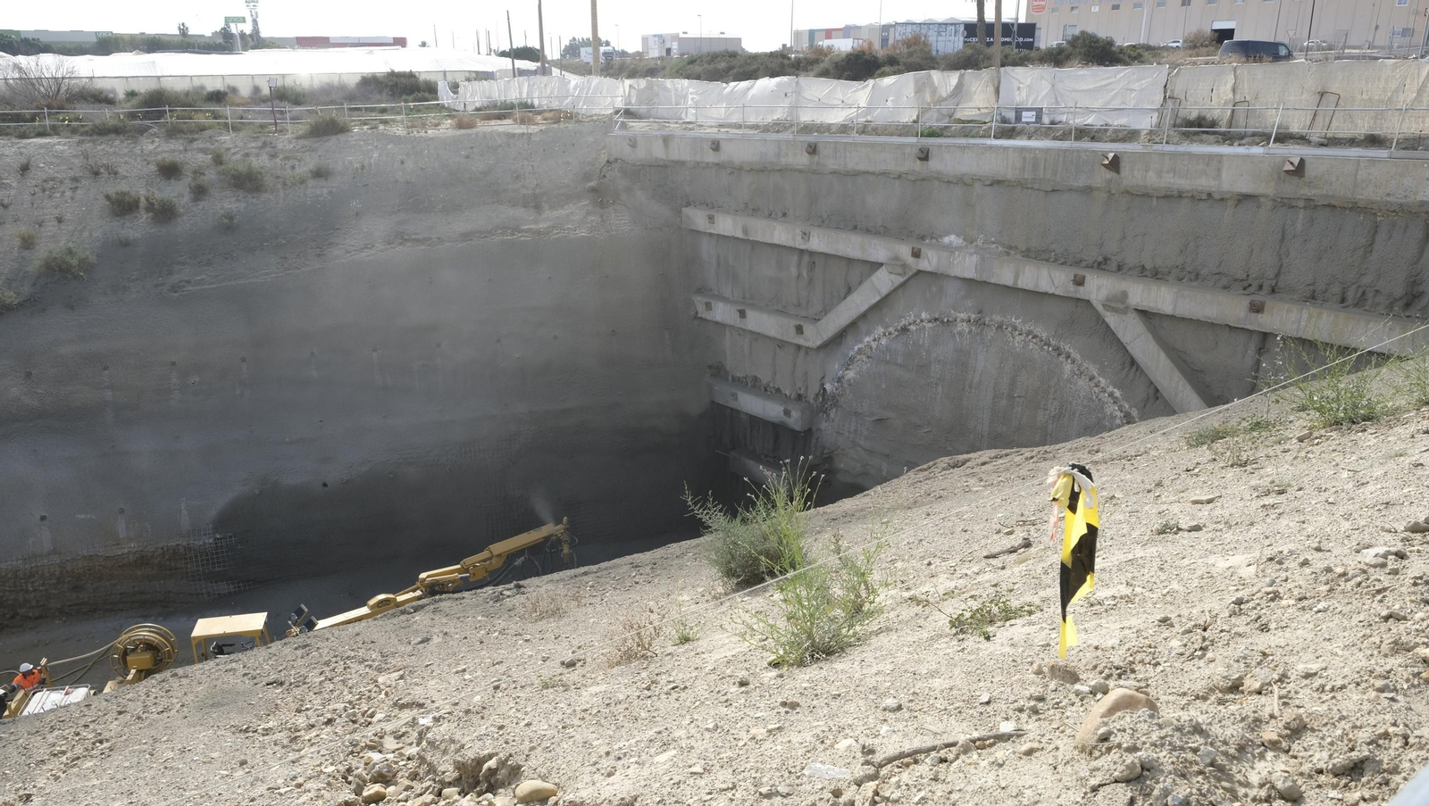 Las obras del AVE a su paso por Viator, en imágenes